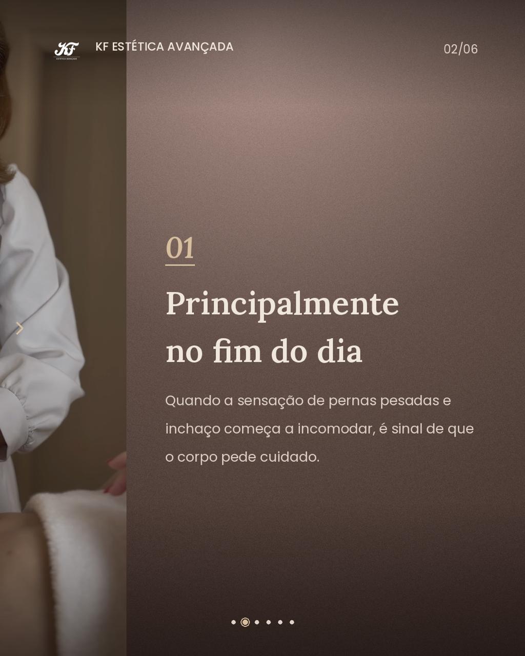 Carrossel drenagem linfática, tela 2