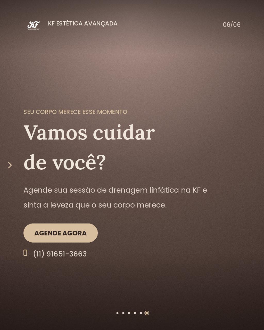 Carrossel drenagem linfática, tela 6